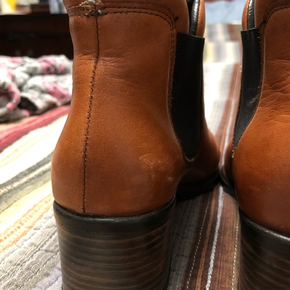 Rieker boots. Cognac color size 38 barely used. Photo show wear. - Picture 5 of 8